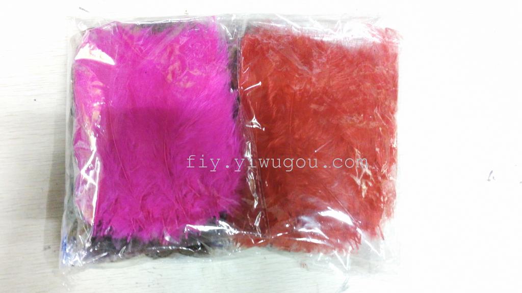 diy羽毛 尖尾绒 天然羽毛 装饰羽毛 100支/包细节图