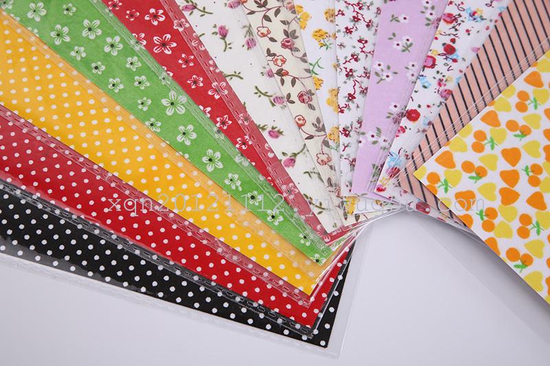 厂家直销 韩版学习文具棉布大布贴 DIY装饰布贴 A4规格产品图