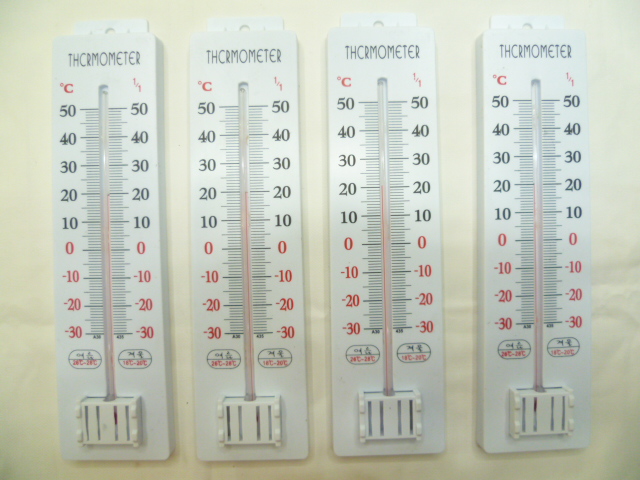 Korean version plastic thermometer, indoor and outdoor thermometer, high-temperature resistant thermometer, household thermometer details Picture