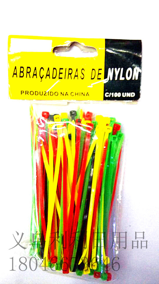 Manufacturer Direct Sales Of National Standard Cable Ties Nylon Cable Ties Plastic Cable Ties Black And White Color 2.5*100