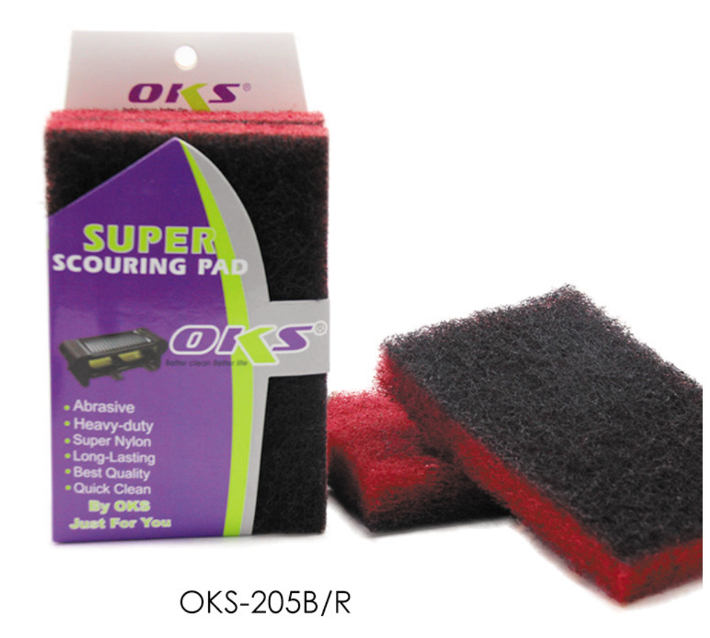 Scouring pad, sponge, scouring pad, rag, loofah, OKS