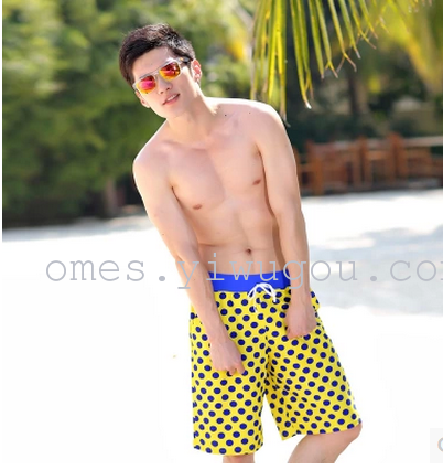 Beach pants A-3107 Men's Flat Corner swimming pants Extra size five minutes Hot Spring beach pants authentic swimming pants full figure