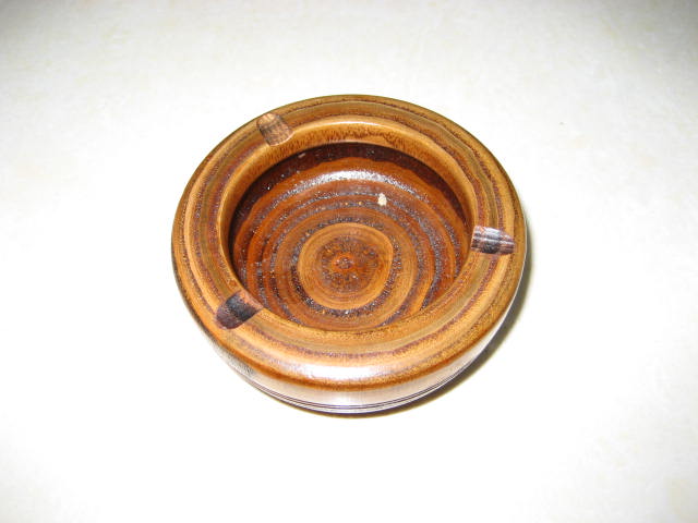 木制烟缸 木制工艺品 蒜博细节图