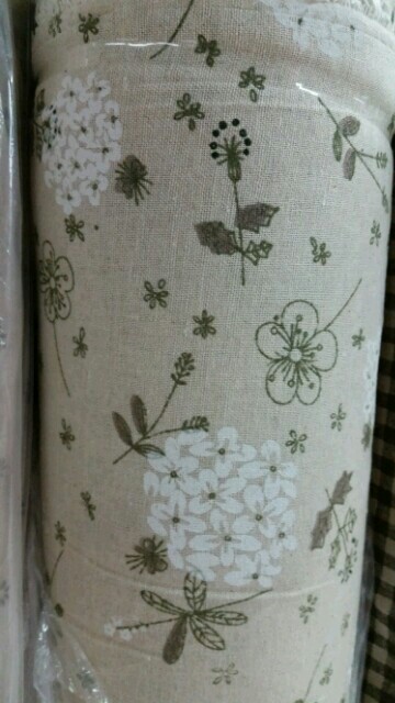 Polyester Linen Printing Dandelion Two Colours