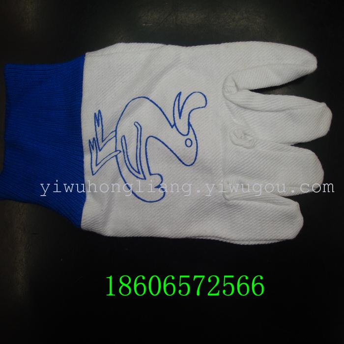 Genuine Stock Handling Children's Cotton Printed Canvas Cotton Garden Gloves Modification At A Loss Application Scenario