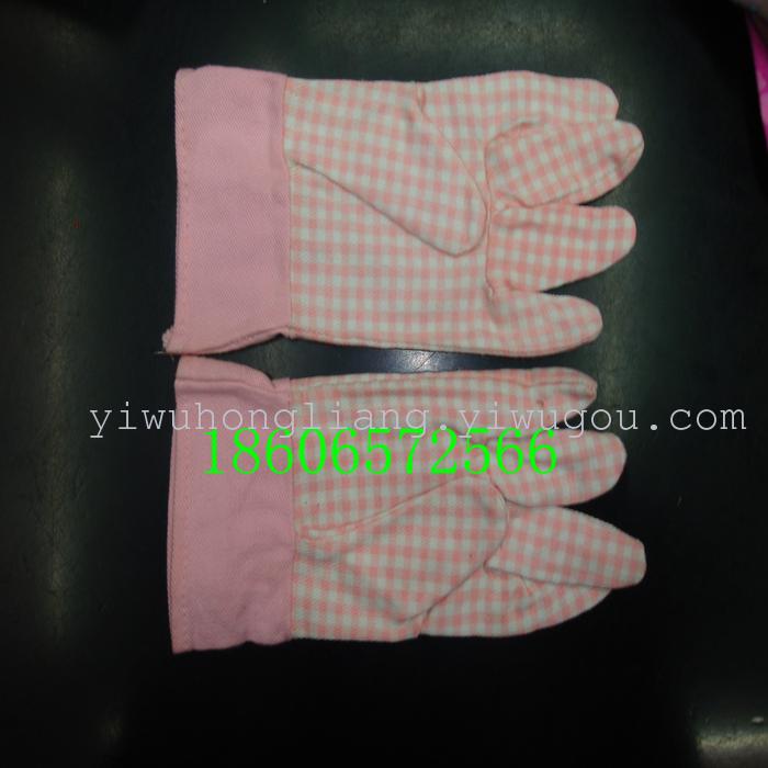 Genuine Stock Handling Children's Cotton Printed Canvas Cotton Garden Gloves Modification At A Loss Specification drawing