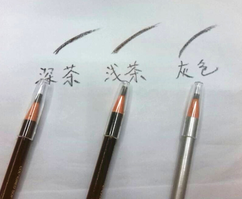 Three colors of eyebrow pencils are available for selection. They won't cause dizziness and are specially designed for foreign trade details Picture