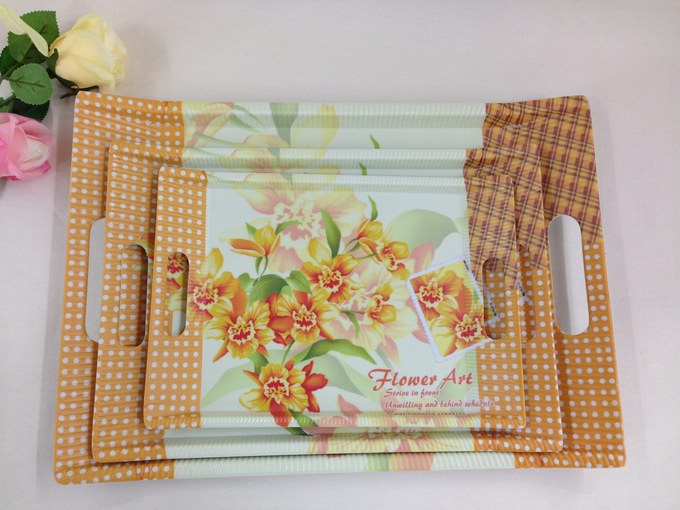 Melamine tray, double-ear tray, melamine frosted tray sjxb details Picture