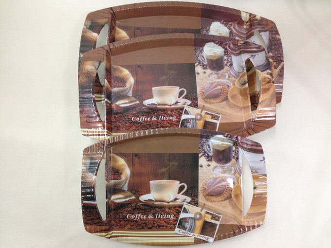 Melamine trays, double-ear trays, melamine melamine imitation porcelain tableware wholesale ksk details Picture