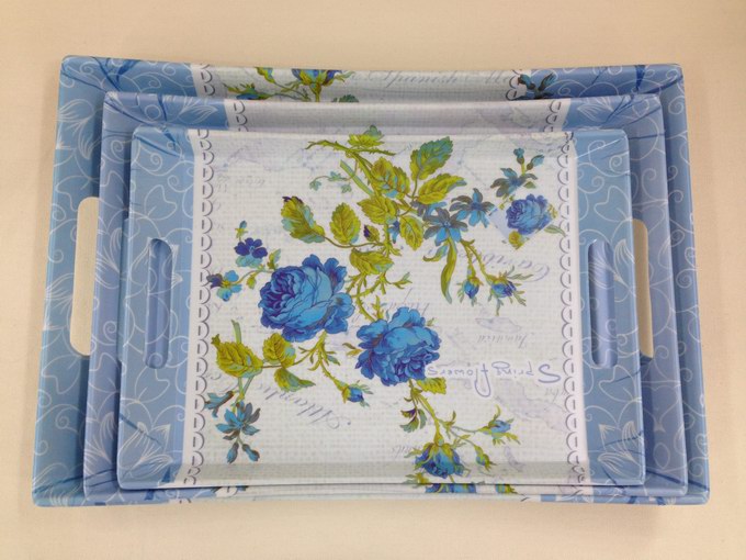 sh melamine tray, double-ear tray, resin frosted tray