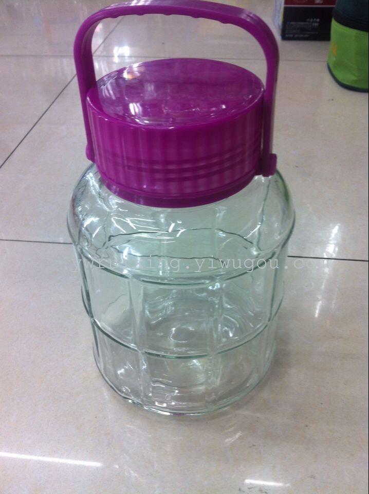 厂家直销批发时尚环保2021新款新型耐用耐脏玻璃5L梅酒瓶泡酒瓶款式新玻璃透明