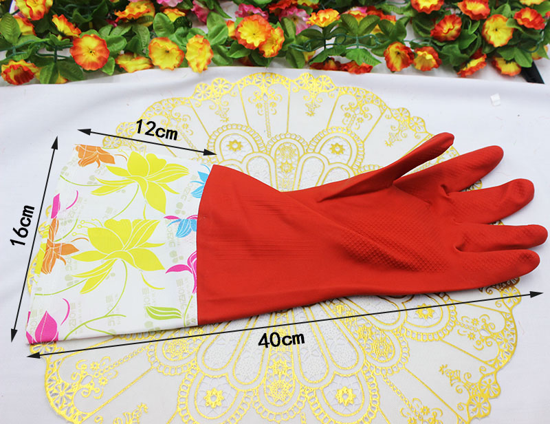 胶皮手套实物图