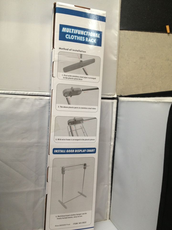 迷你小衣架 多功能落地折叠不锈钢晾衣架/晒衣架 移动晾衣架产品图