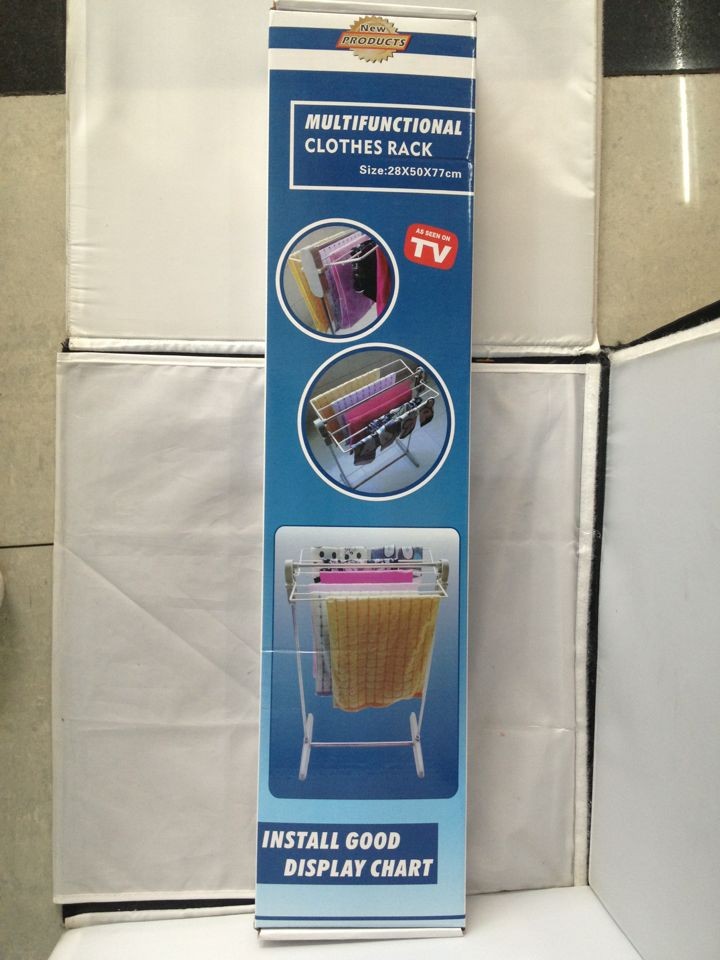 迷你小衣架 多功能落地折叠不锈钢晾衣架/晒衣架 移动晾衣架