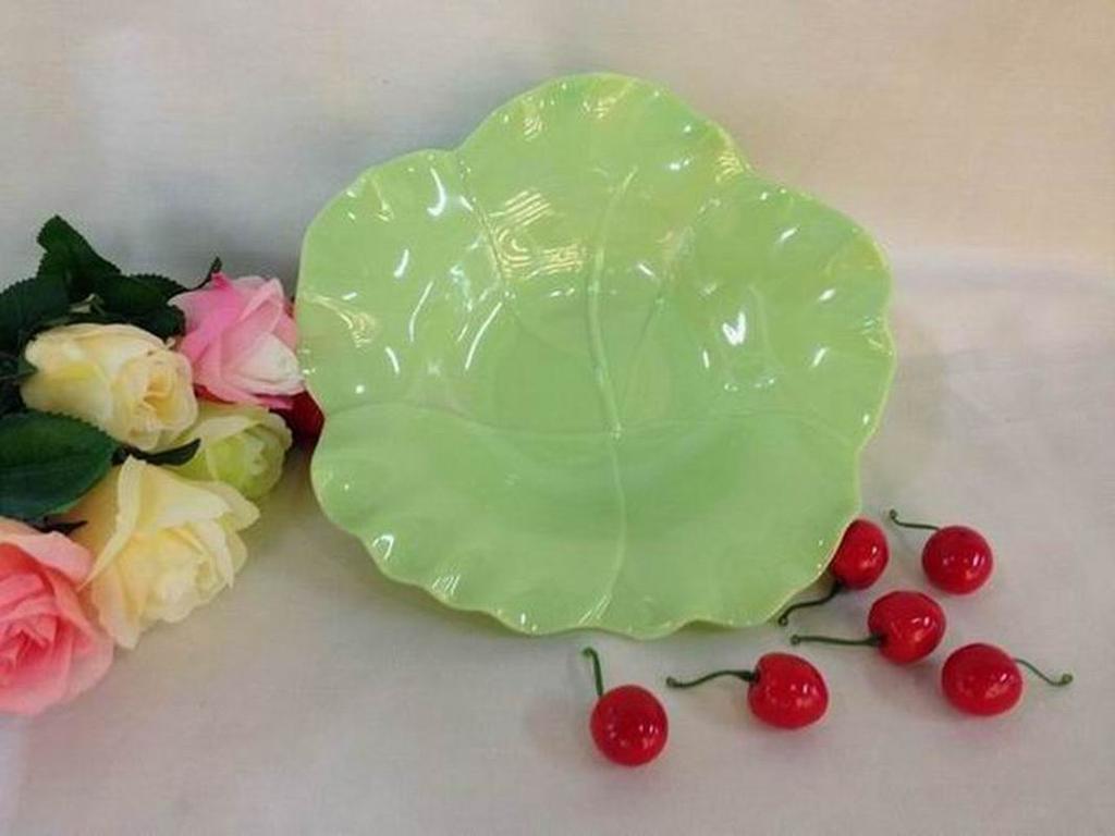 Melamine plastic candy plate, dried fruit plate, wedding fruit plate, fruit plate, lotus leaf plate, dhdbb Specification image