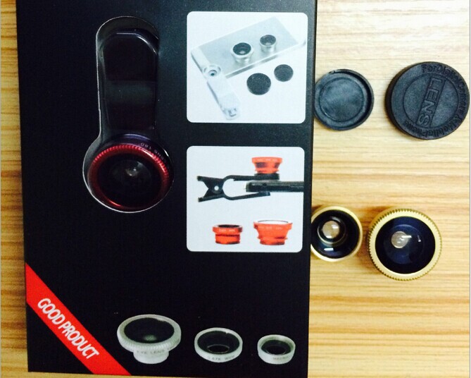 Wide-angle lens fisheye three-in-one mobile phone lens details Picture