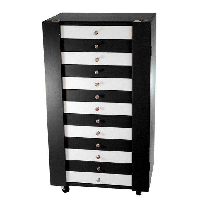 D106带密码锁皮质眼镜展示陈列柜太阳镜234副光学镜288副眼镜展示柜