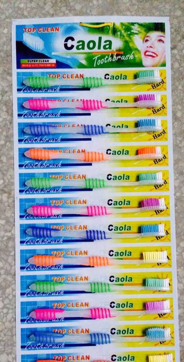 Adult 12 Mounted Toothbrushes