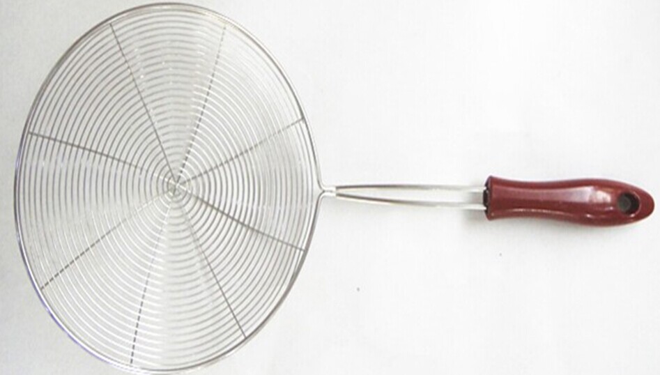 不锈钢线漏 油炸捞面勺 火锅捞勺 防烫手柄线漏 厨房工具