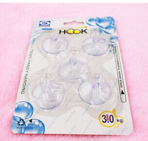 Super Suction 5 Pvc Suction Cup Hook Vacuum Transparent Creative Suction Hook Diameter 4.0Cm Specification drawing