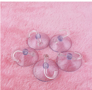 Super Suction 5 Pvc Suction Cup Hook Vacuum Transparent Creative Suction Hook Diameter 4.0Cm details Picture