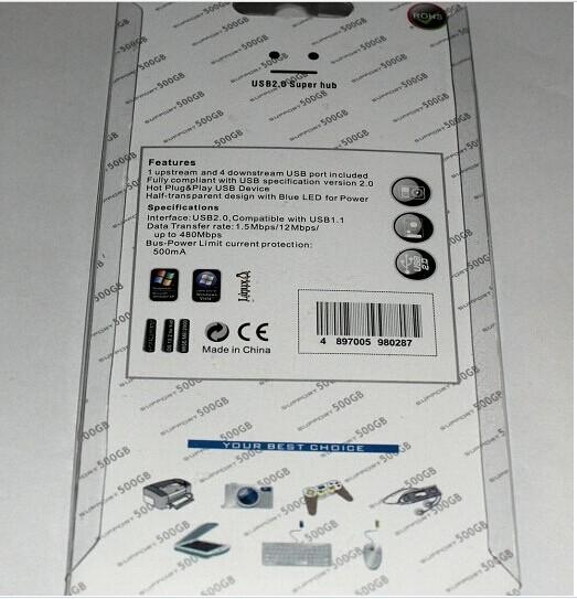 4口HUB扩展口 usb2.0 4口hub细节图