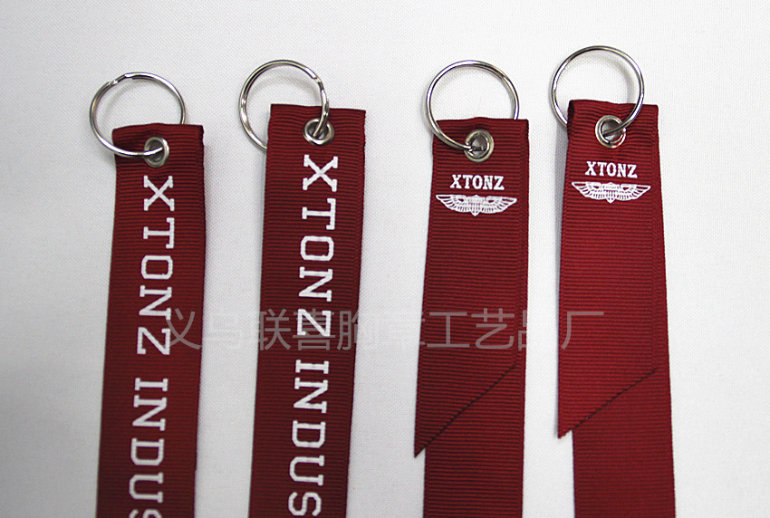 厂家生产织带钥匙扣创意广告钥匙配饰定制纪念小礼品定制logo细节图