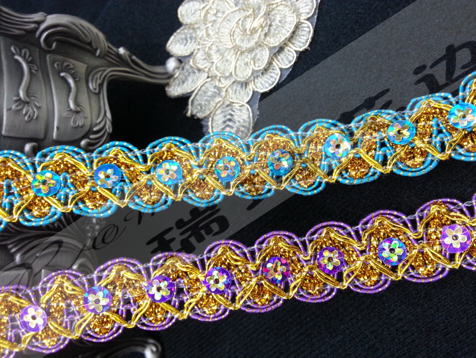 Factory direct sales of polyester lace decorative lace accessories details Picture