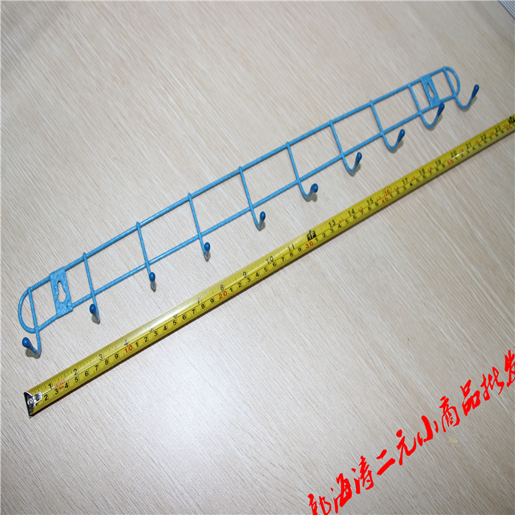 寖塑10个钩厂家直销家居墙体挂钩成人多用侵塑挂钩衣钩2元店