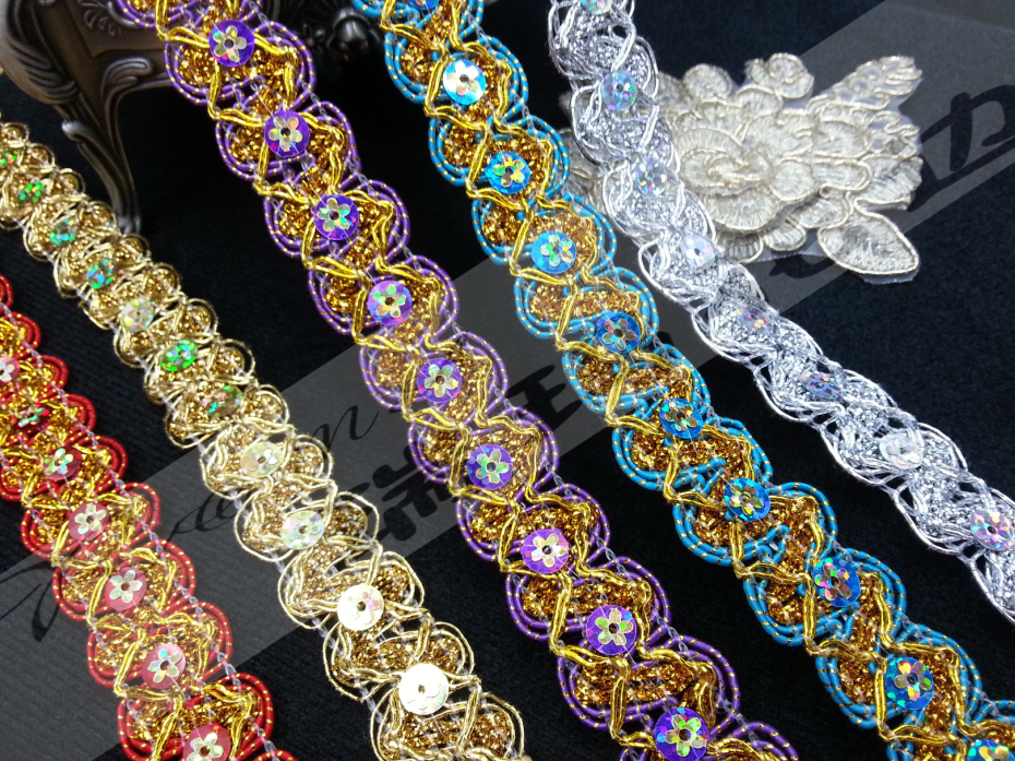 Factory direct sales of polyester lace decorative lace accessories