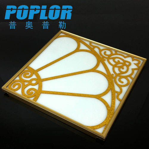 8W LED flat panel light Integrated ceiling light Ultra-thin European light kitchen and bathroom light 3D lattice panel light