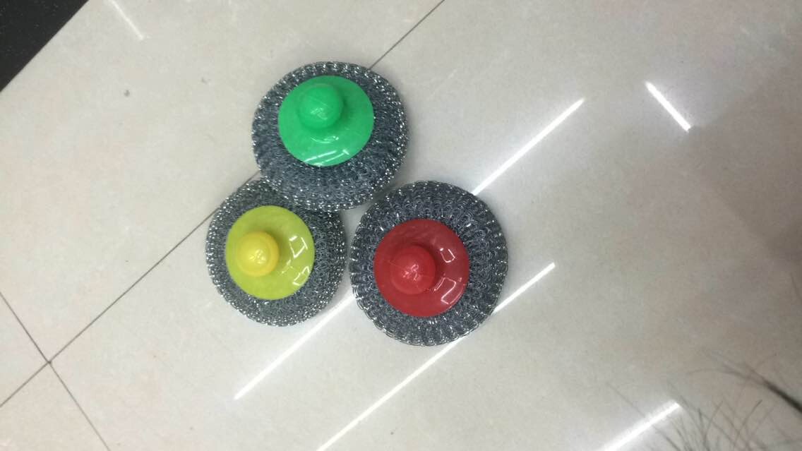 塑柄刷锅球，锅刷清洁球，清洁器