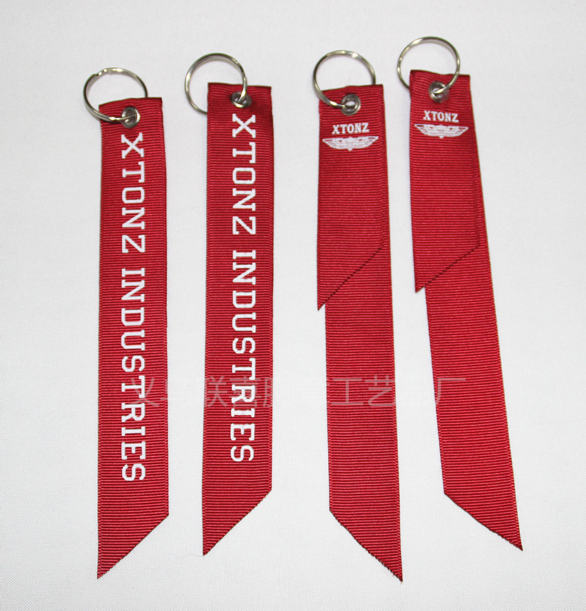 厂家生产织带钥匙扣创意广告钥匙配饰定制纪念小礼品定制logo