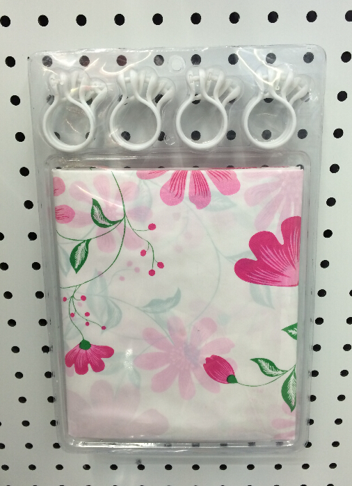 Eco-Friendly Waterproof And Moisture-Proof Bathroom Bathroom With Hook Shower Curtain details Picture
