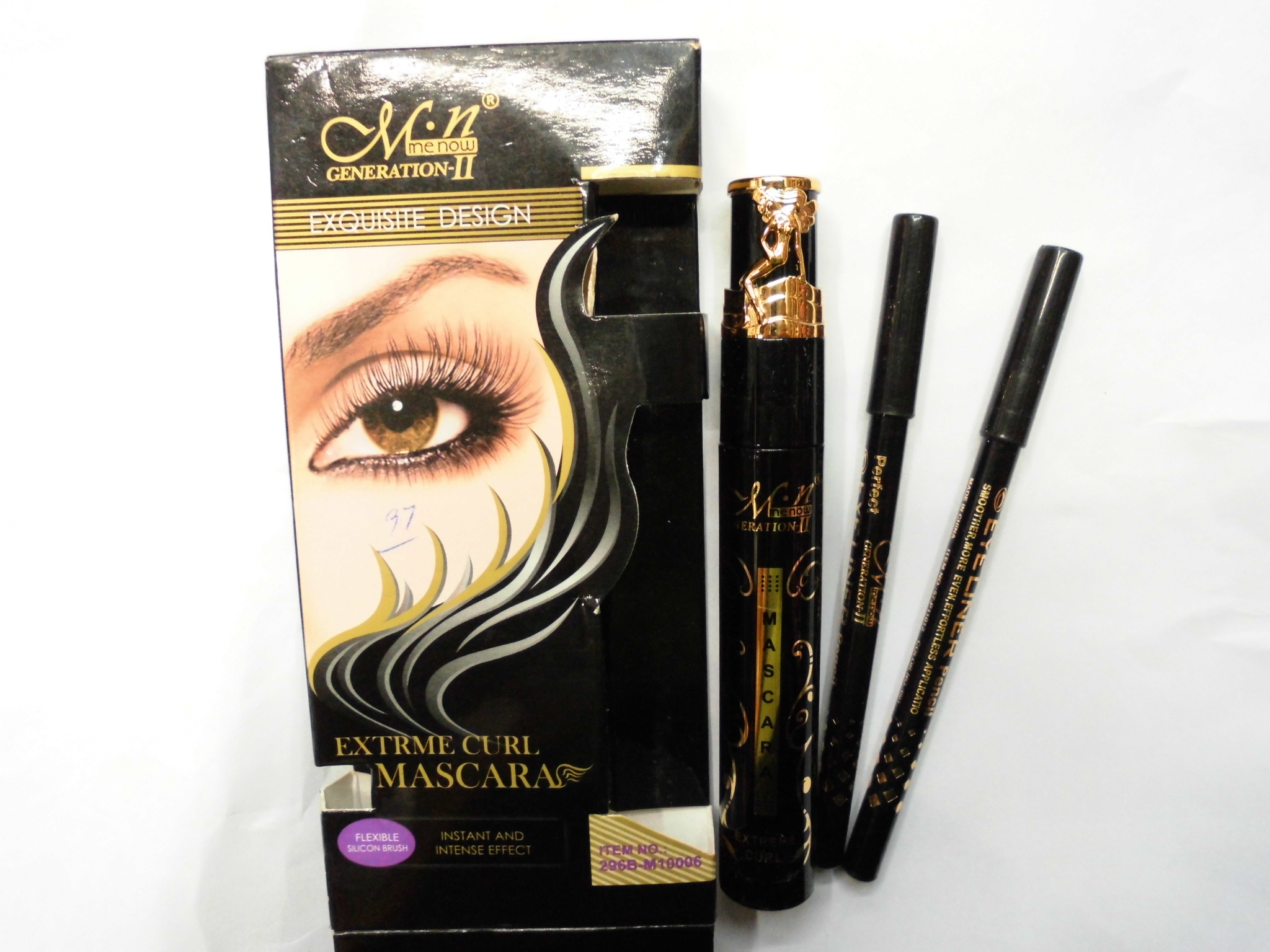 MN mascara 60 Mascara 10 send two eyebrow pencil eyeliner waterproof long eyelash suit