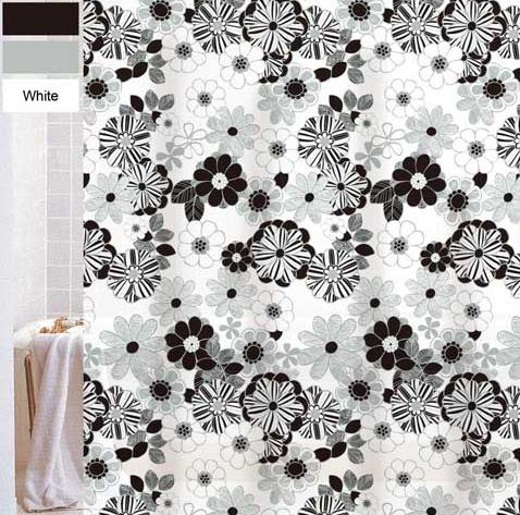 厂家直销：100%EVA印花加厚浴帘180*180CM细节图