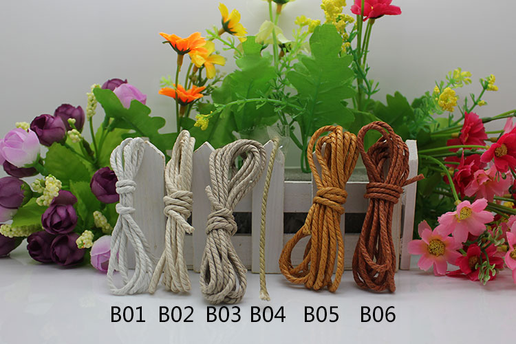 DIY 1.5mm three-strand cotton wax thread and rope jewelry accessories and shoelaces Application Scenario
