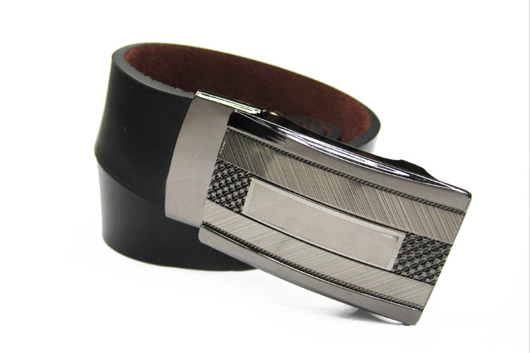 Men's High-Grade Leather Automatic Buckle Men's Belt Wear Formal Good Partner details Picture
