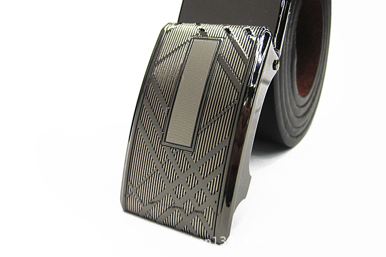 Automatic Buckle Men's Leather Belt Is A High-End And Atmospheric Choice With A Good Accessory For Formal Wear Application Scenario