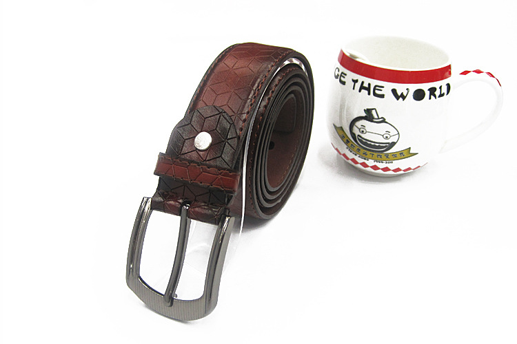 Popular Casual Trimmed Edge Needle Buckle Pu Leather Men's Belt Popular Fashion Best Match Application Scenario