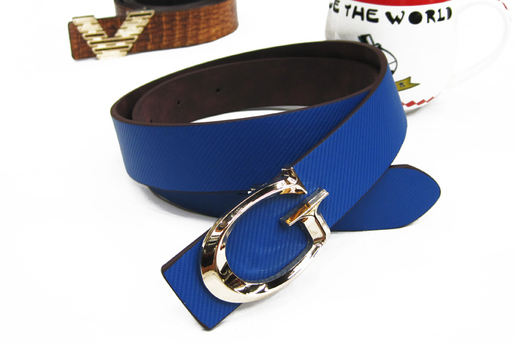 Korean Version Of The Trend Pu Leather Plate Buckle Unisex Belt Casual Fashion Men's Belt details Picture