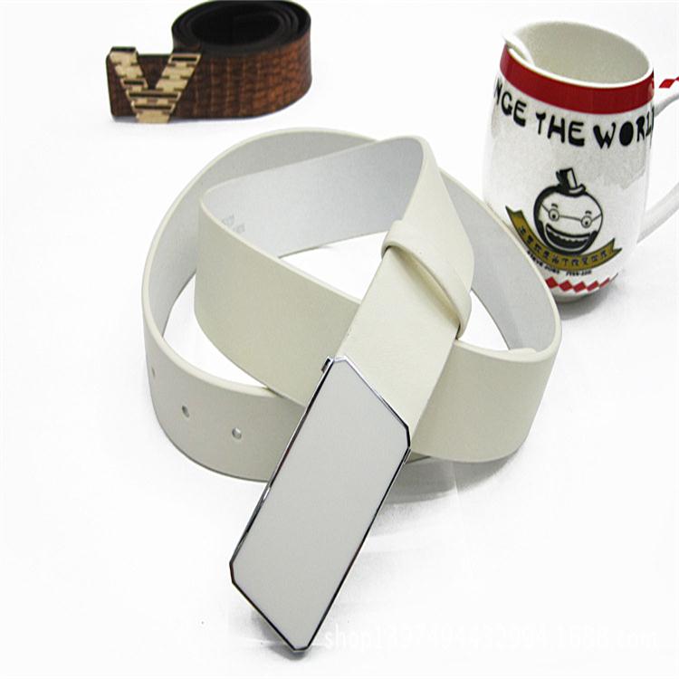 New hot leather belt high-end men's leather belt cowhide buckle belt Leather belt thumbnail
