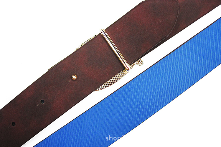 Korean Version Of The Trend Pu Leather Plate Buckle Unisex Belt Casual Fashion Men's Belt Application Scenario