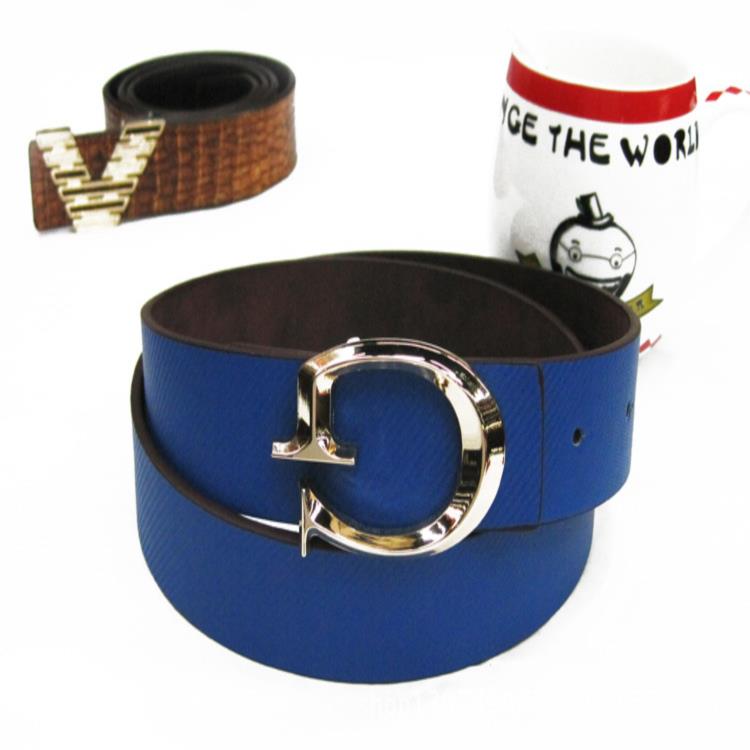 Korean Version Of The Trend Pu Leather Plate Buckle Unisex Belt Casual Fashion Men's Belt
