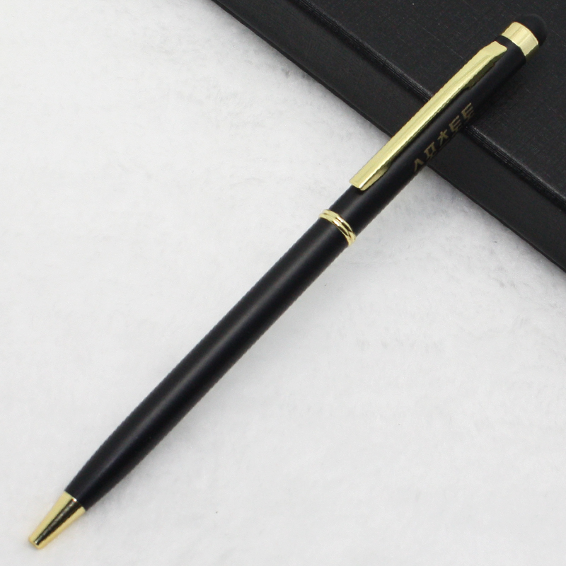 Wholesale of grid metal ballpoint pens, twisting advertising pens, hotel advertising pens and ballpoint pens from the manufacturer Application Scenario