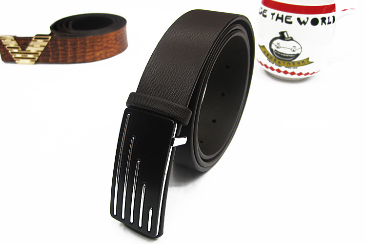 Hot Selling High-End Men's Belt Cowhide Buckle Belt To Add Novel Lines More Fashionable Specification drawing