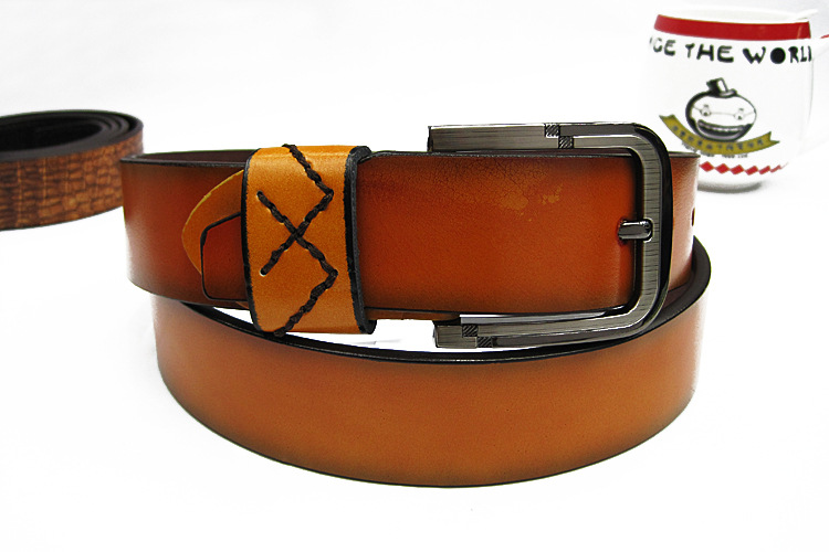 Fashion Casual Women's Belt Pu Leather Leather Color Bright Belt Men's Belt Trend Match
