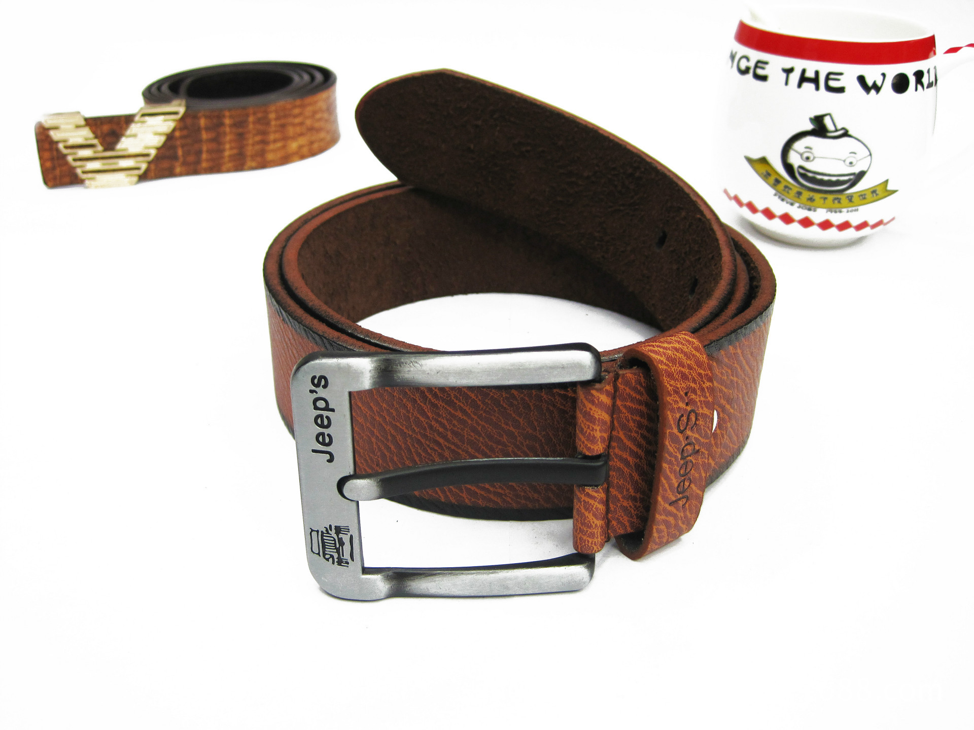 Men's Casual New Hot Sell Belt Thread Men's Belt Needle Buckle Belt Men Specification drawing