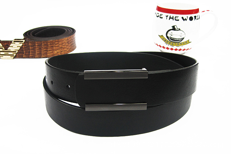 The New Hot High-End Men's Belt Cowhide Buckle Belt Formal With Professional Belt
