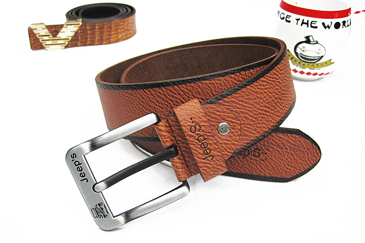 Men's Casual New Hot Sell Belt Thread Men's Belt Needle Buckle Belt Men details Picture